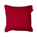 Coussin Passepoil Uni Panama Rouge 60 x 60 cm