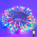 Guirlande électrique 80 Led multicouleur 3 m fil transparent