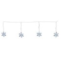 Guirlande électrique bannière de flocons 50Led