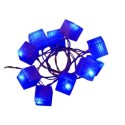 Guirlande électrique cubes lumineux 10 Led bleue