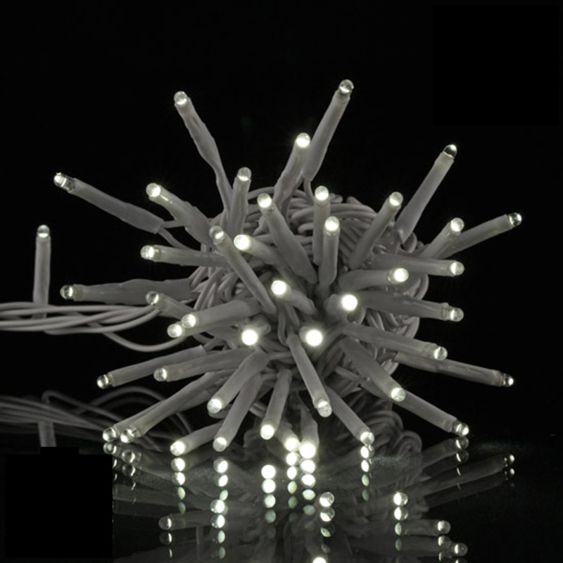 Guirlande électrique exterieur 120 Led blanc 12m