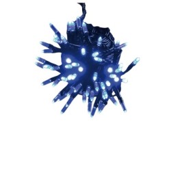 Guirlande électrique exterieur 80 led grain de riz bleu anime