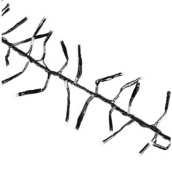 Guirlande électrique exterieur large 200 Led 2 m blanc