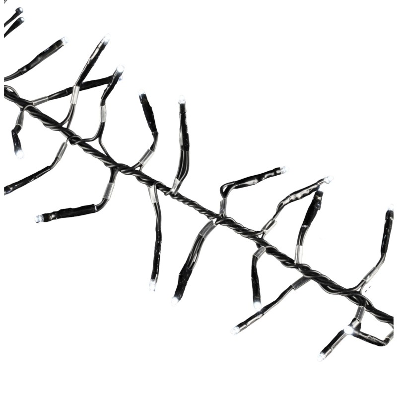 Guirlande électrique exterieur large 200 Led 2 m blanc