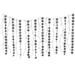 Guirlande Lumineuse Bannière 60 LED Blanches Clignotantes