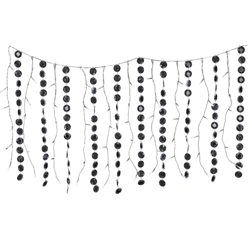 Guirlande Lumineuse Bannière 60 LED Blanches Clignotantes