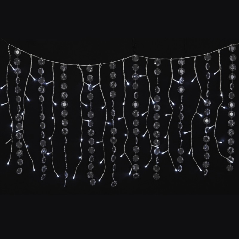 Guirlande Lumineuse Bannière 60 LED Blanches Clignotantes