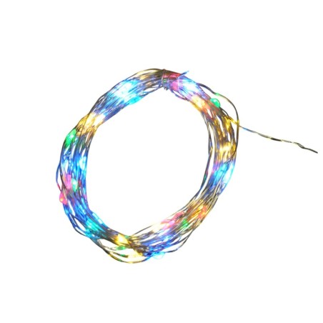 Guirlande Lumineuse Intérieure Fil de Cuivre 20 Mini LED Multicolores