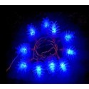 Guirlande pomme de pin lumineuse 10 Led bleue