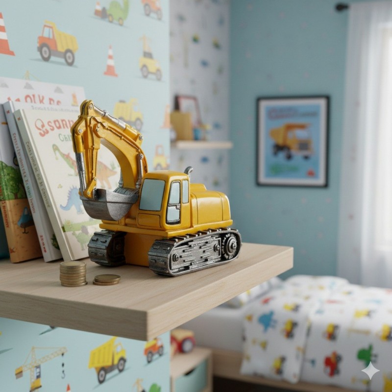 Tirelire en poly pelleteuse