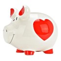 Tirelire géante en céramique cochon coeur