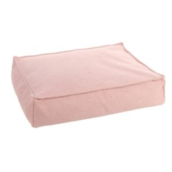 Coussin panier en textile 100 x 70 x 18 cm Rose