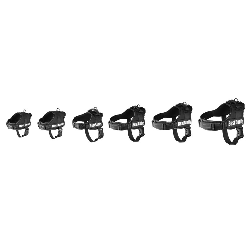 Harnais réglable pour chien Pluto noir S