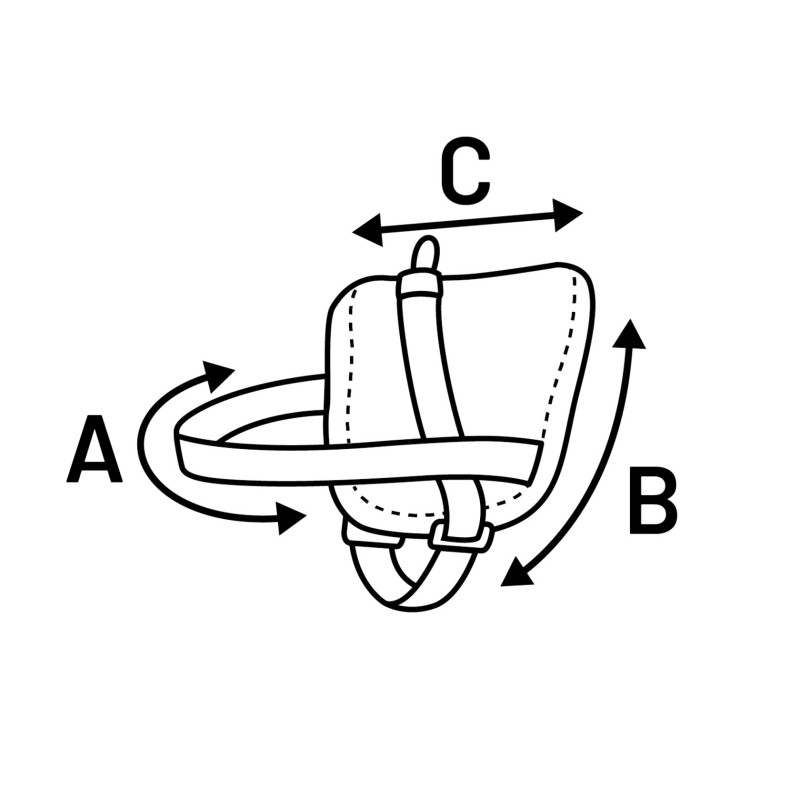 Harnais réglable pour chien Pluto vert camouflage jungle XL