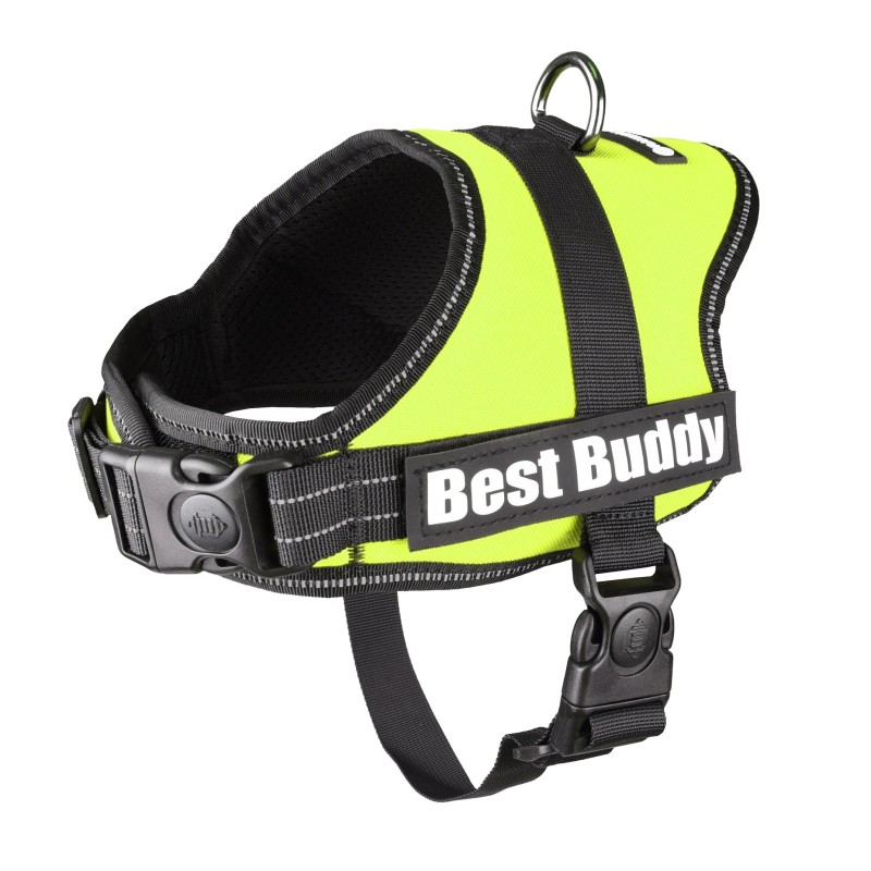 Harnais réglable pour chien Pluto vert fluo M