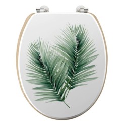 Abattant WC charnieres metal Havane