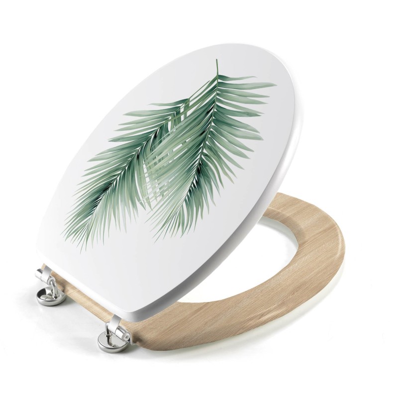 Abattant WC charnieres metal Havane