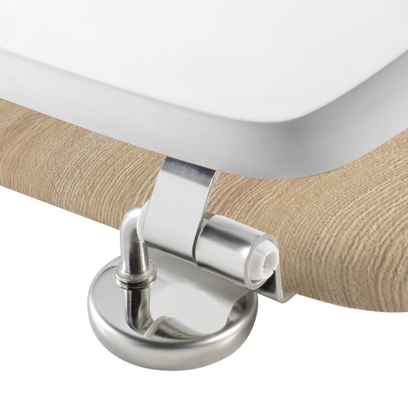 Abattant WC charnieres metal Havane