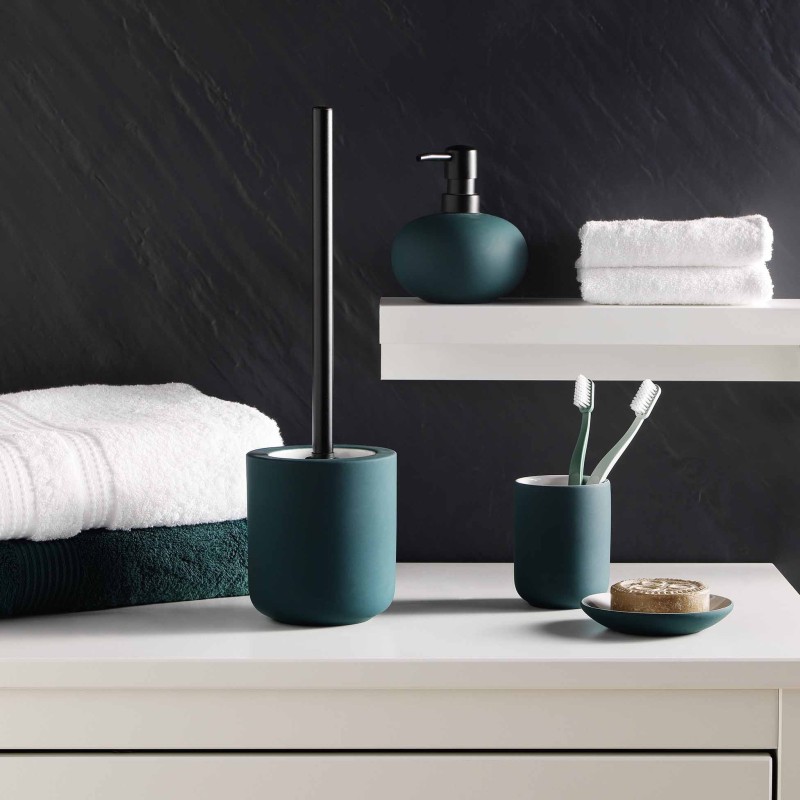 Distributeur de savon en gres 12 cm Mambos emeraude