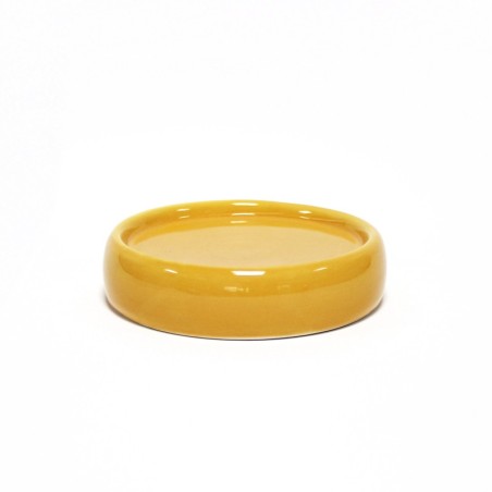Porte savon en ceramique 3.5 x 10 cm Bulleas ocre