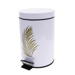 Poubelle a pédale Collection Orbelles Blanc