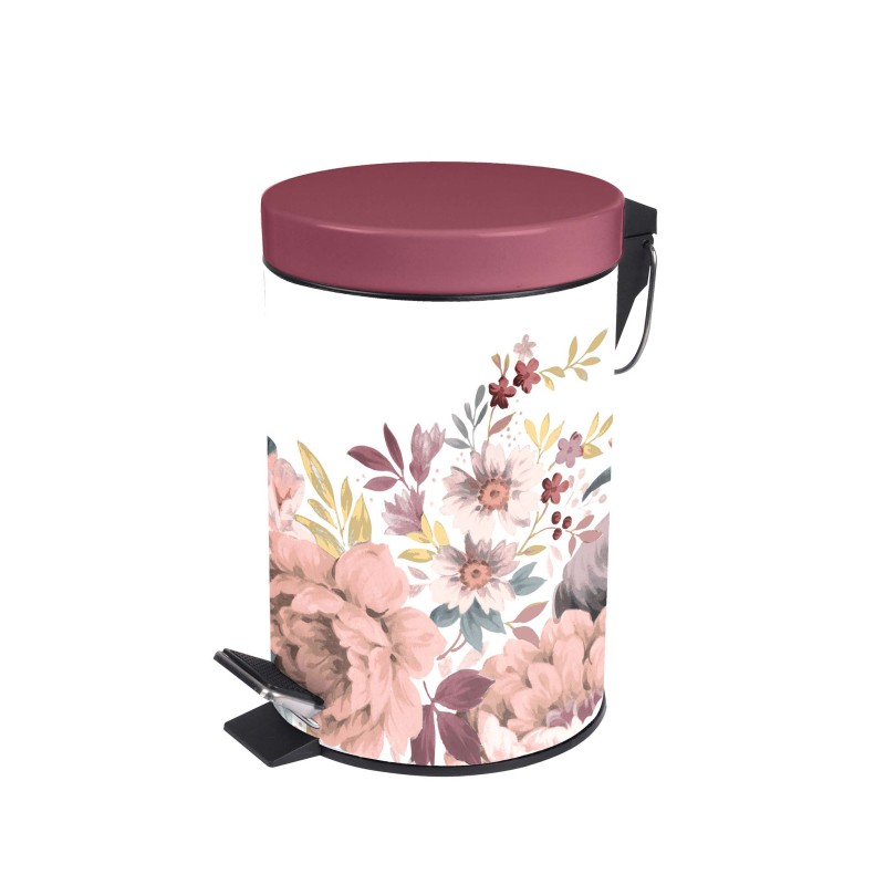 Poubelle a pedale Fleurs jayana