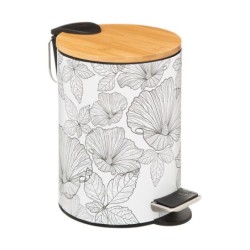 Poubelle de salle de bain collection Envole florale