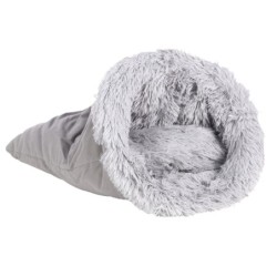 Couchage panier tout doux pour chat 60 cm Ayco gris