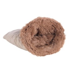 Couchage panier tout doux pour chat 60 cm Ayco taupe