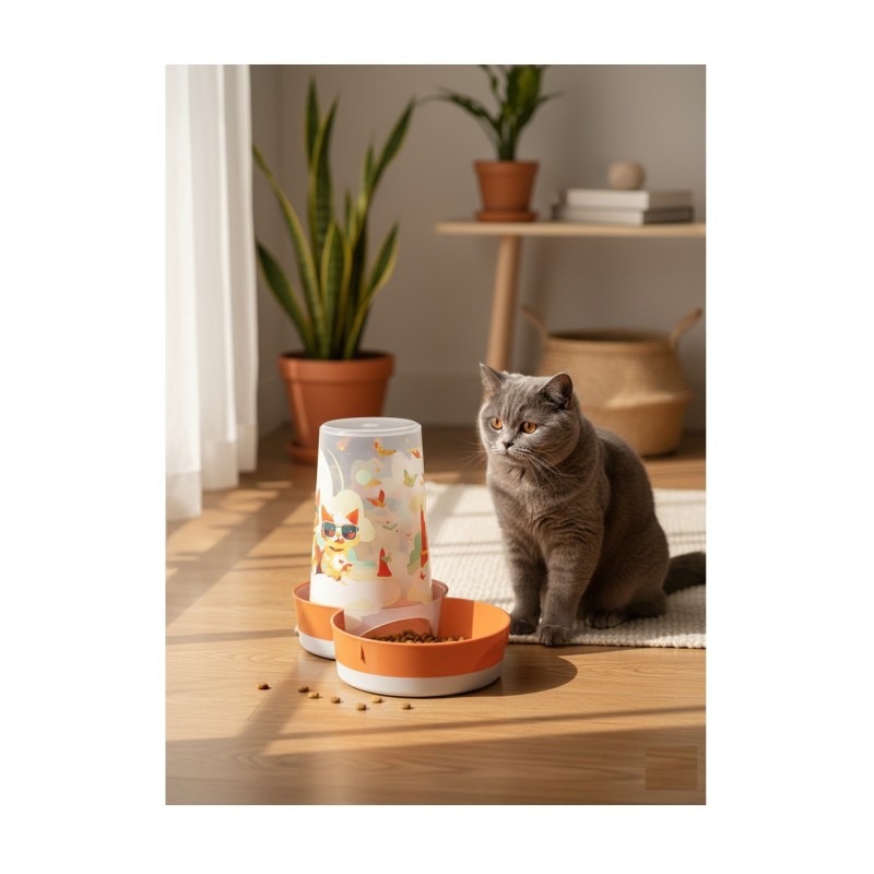 Distributeur Chat au soleil