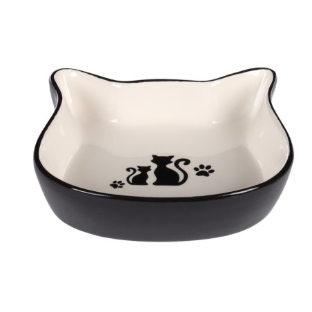 Gamelle duo de chat en céramique