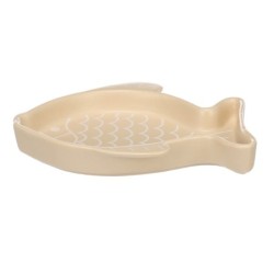 Gamelle pour chat 17 cm Fishie beige