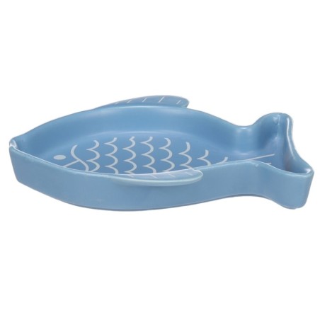 Gamelle pour chat 17 cm Fishie bleu