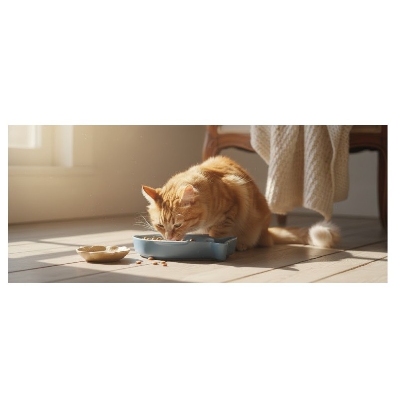 Gamelle pour chat 17 cm Fishie bleu