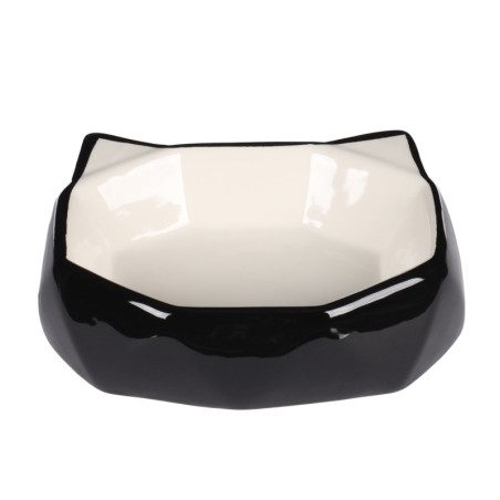 Gamelle tête de chat en céramique