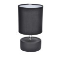 Lampe cylindrique mat noir