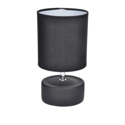 Lampe cylindrique mat noir
