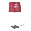 Lampe metal Fleur Rose