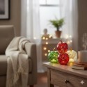 Lampe Pomme lumineuse 10 Led blanc 11 x 12 x 11 cm