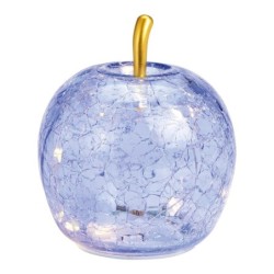Lampe Pomme lumineuse 10 Led Violet clair 11 x 12 x 11 cm