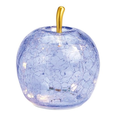 Lampe Pomme lumineuse 10 Led Violet clair 11 x 12 x 11 cm