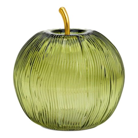 Lampe Pomme lumineuse 15 Led Vert 16x17x16cm