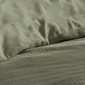 Housse de couette + 2 taies en gaze de coton 220 x 240 cm Tendance kaki