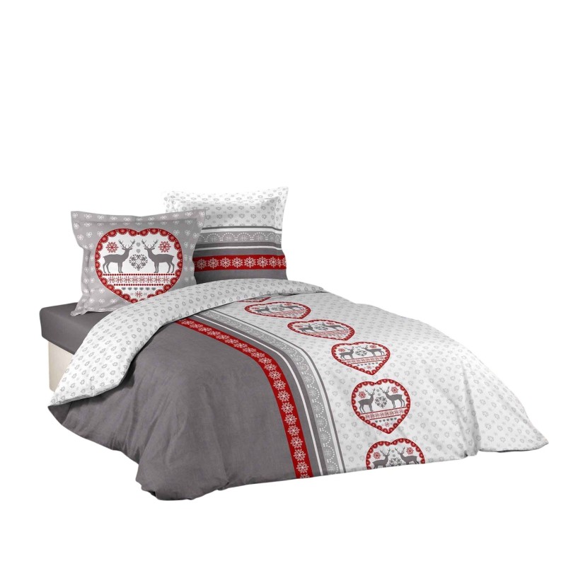 Housse de couette + taies 220 x 240 cm Chamonix