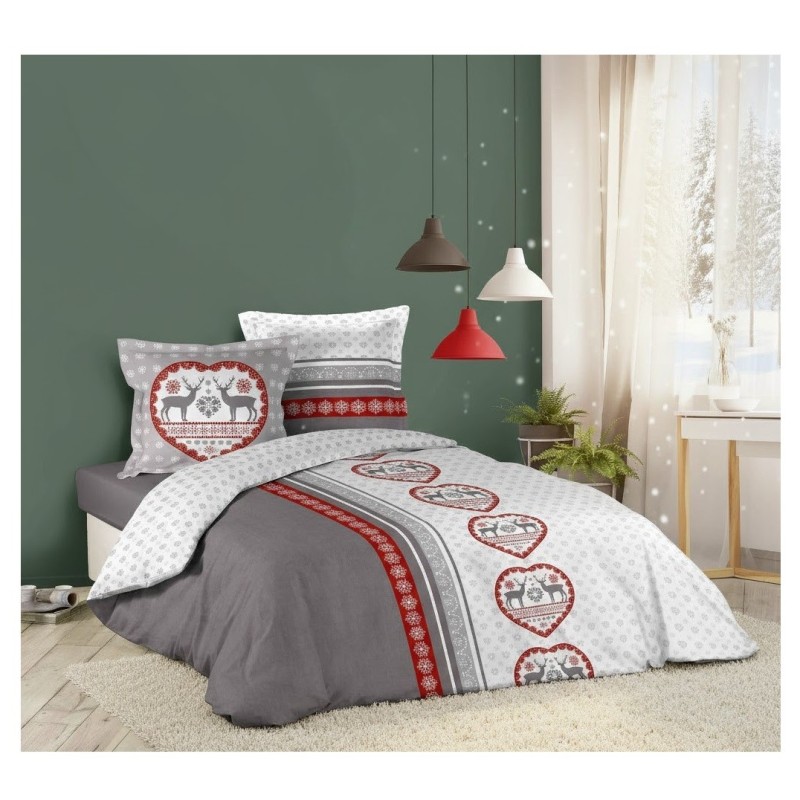 Housse de couette + taies 220 x 240 cm Chamonix