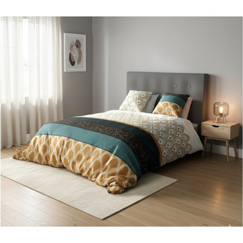 Parure de lit 220 x 240 cm Art deco Bangy