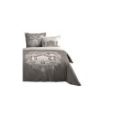 Parure de lit 220 x 240 cm Chalet de Valloire taupe