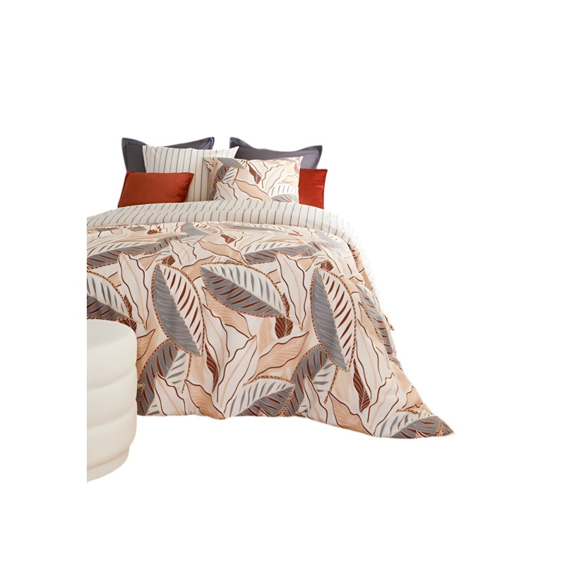 Parure de lit 220 x 240 cm Feuilles graphiques skyra