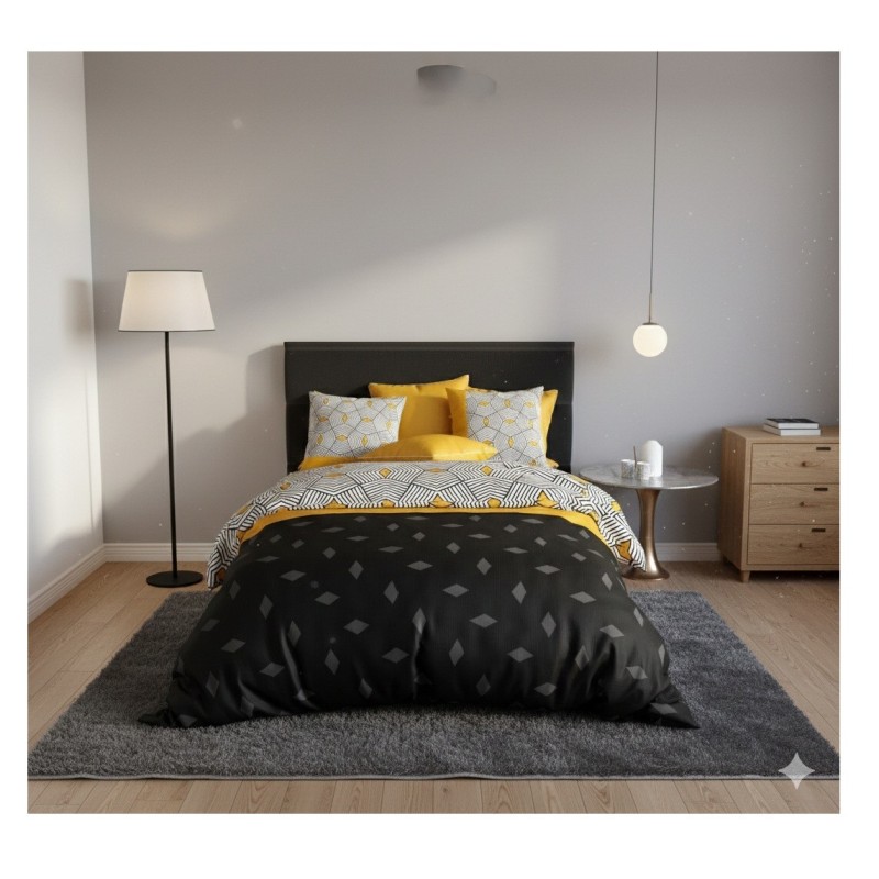 Parure de lit 220 x 240 cm Geometrique faro