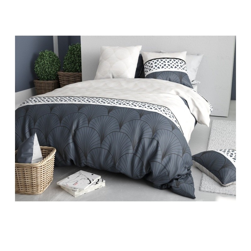 Parure de lit 220 x 240 cm graphique arcadie